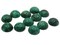 12 19mm Round Swirling Green Flatback Vintage Lucite Plastic Cabochons
